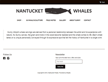 Tablet Screenshot of nantucketwhales.com